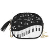 Piano Keys Music Notes Crossbody Bag