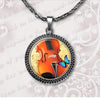 Violin Glass Necklace - Artistic Pod