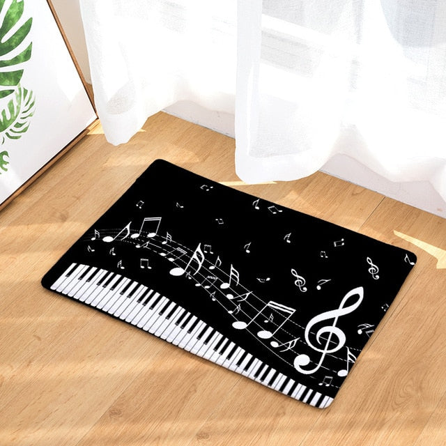 Vintage Music Notes Doormat