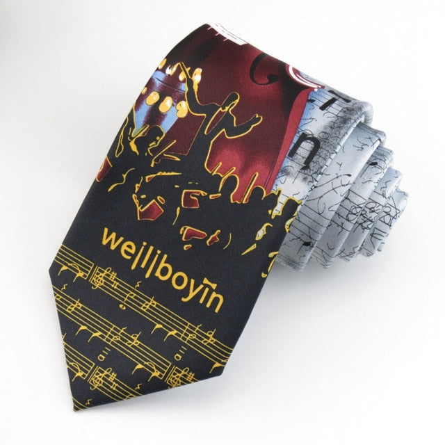 Music Note Novelty Tie