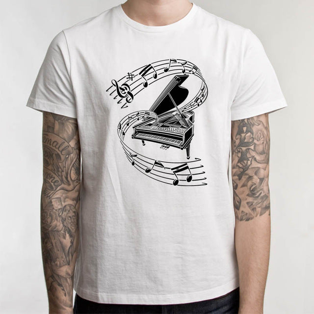 Piano Keys Musical Note T-Shirt
