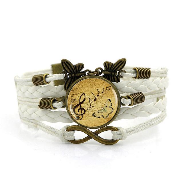 Handmade Music Note Charm Bracelet