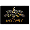 Music Notes Welcome Doormat