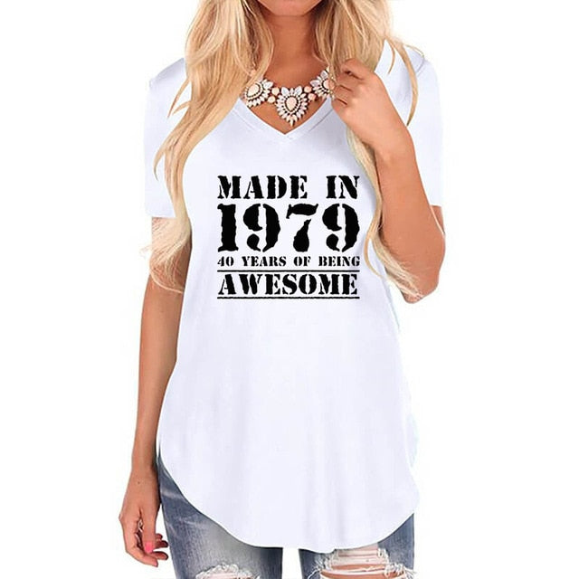 Made in 1979 V-Neck T-shirt