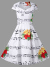 Christmas Bell Music Note Dress - Artistic Pod Review