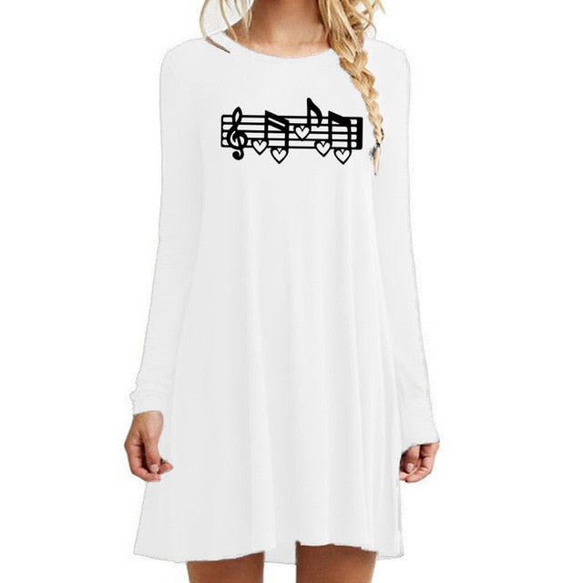 Lovely Music Scores Casual Dress