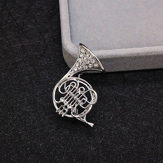 Saxophone Violin Harp Trombone Guitar Brooch - Saxophone - { shop_name }} - Review