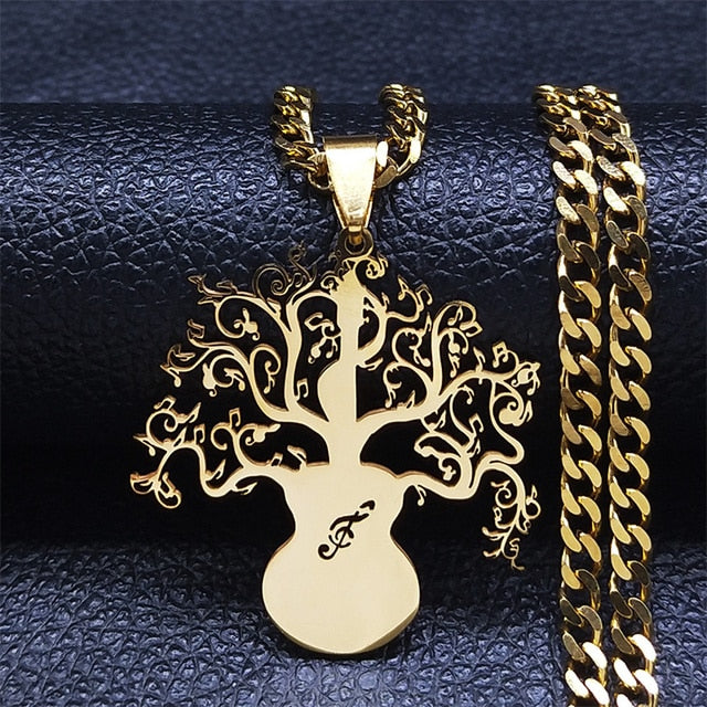 Guitar Tree Of Life Necklace