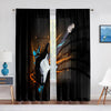 Guitar Tulle Curtain