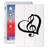 Music Notes White iPad Case