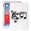 Music Notes White iPad Case