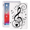 Music Notes White iPad Case