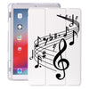 Music Notes White iPad Case