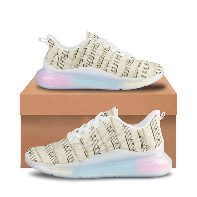 Music Note Air Mesh Sneakers