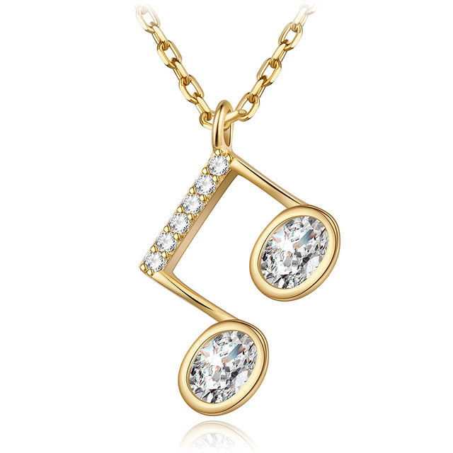 Crystal Beam Note Pendant Necklace - Artistic Pod Review
