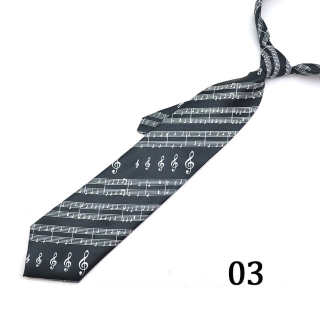 Novelty Music Note Tie