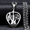 Hollow Guitar Pick Necklace