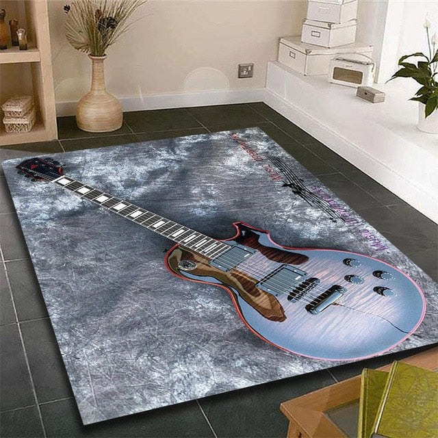 Music Guitar Collection Carpet