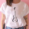 Music Guitar White T-shirt