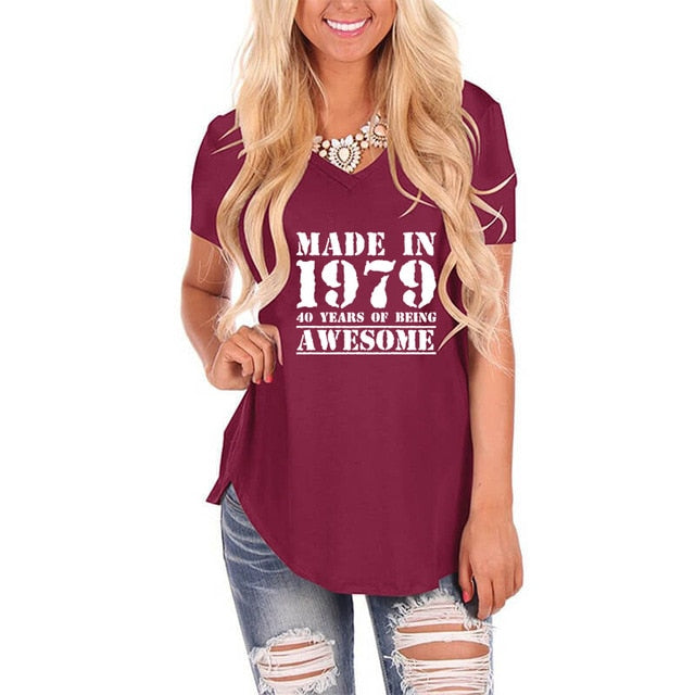 Made in 1979 V-Neck T-shirt