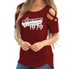 Awesome Since 1979 Off Shoulder T-Shirt