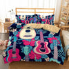 3D Guitar Print Bedding Sets - Pink Guitar and Flowers / US Twin - { shop_name }} - Review