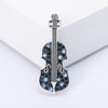 Shiny Violin Brooch Pin