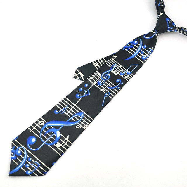 Novelty Music Note Tie