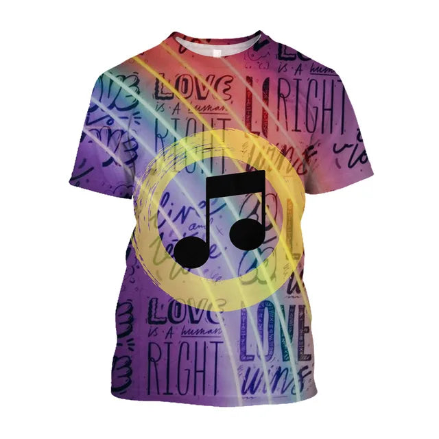3D Print Music Note T-shirt
