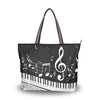 Music Note Piano Tote Bag