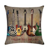 Music Guitar & Movie Pillowcase