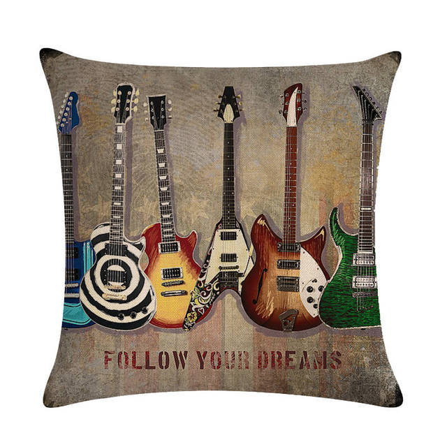 Music Guitar & Movie Pillowcase