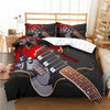 Red/Black Electric Guitar Bedding Set