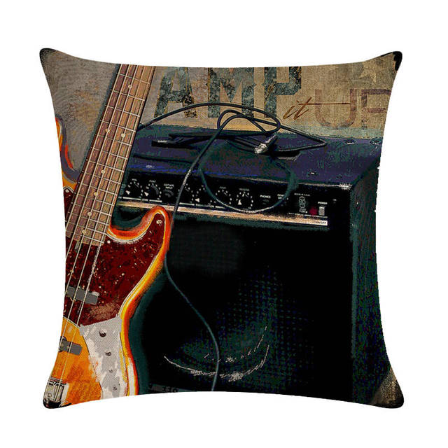 Music Guitar & Movie Pillowcase