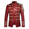 Sequins Musical Stage Blazer Jacket - Red / S - { shop_name }} - Review