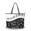 Music Note Piano Tote Bag
