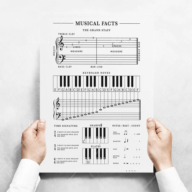 Music Theory Print Canvas Wall Art