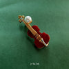 Elegant Guitar/Violin Brooch Pin