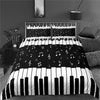 Luxury Print Piano Keys Bedding Sets