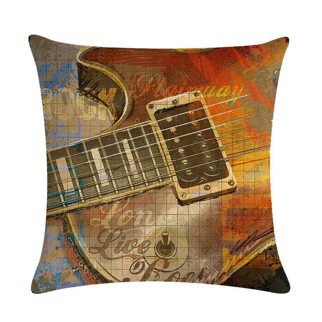 Music Guitar & Movie Pillowcase
