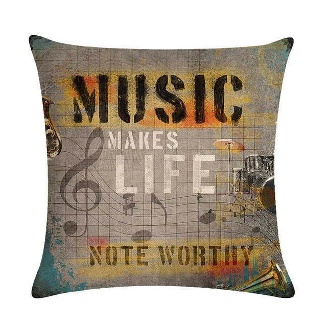 Music Guitar & Movie Pillowcase