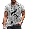 Music Treble Clef Print T-shirt