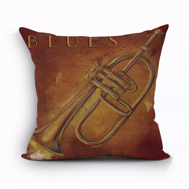Music Instrument Cushion Cover