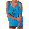 Music Treble Clef Off Shoulder Top