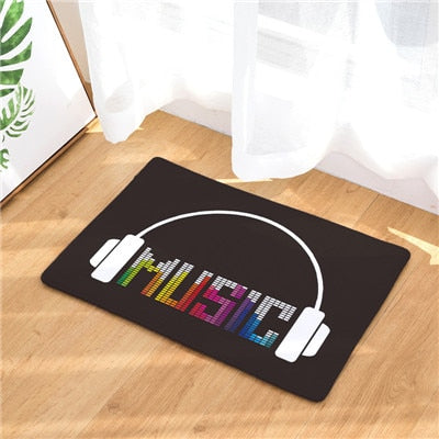 Music Note Printed Doormats