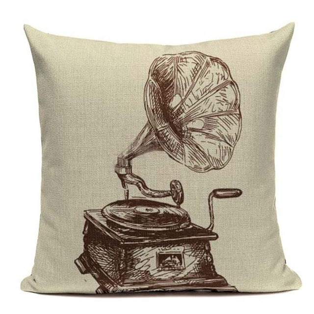 Music Series Note Printed Pillow Case