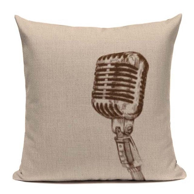 Music Series Note Printed Pillow Case