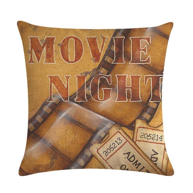 Music Guitar & Movie Pillowcase