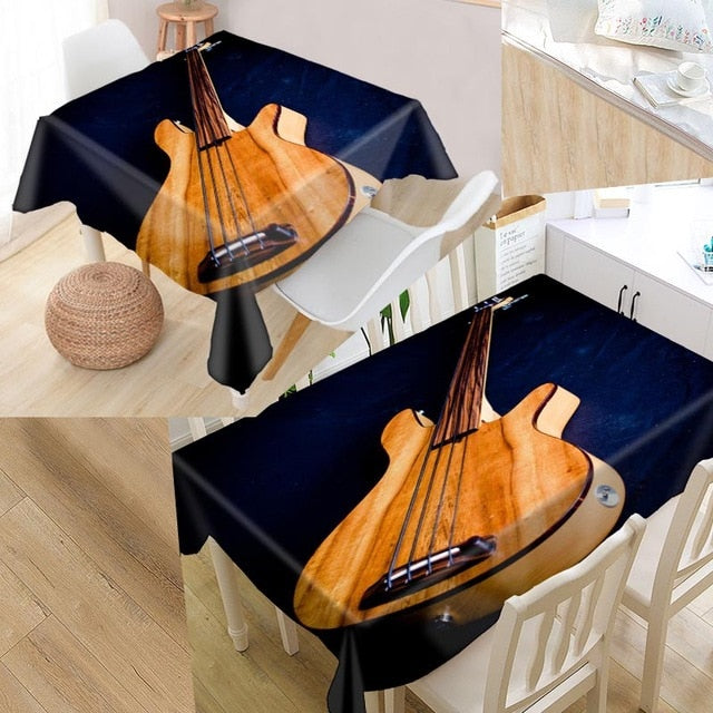 Guitar Music Custom Tablecloths