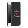 Personalized Black Soft Phone Case